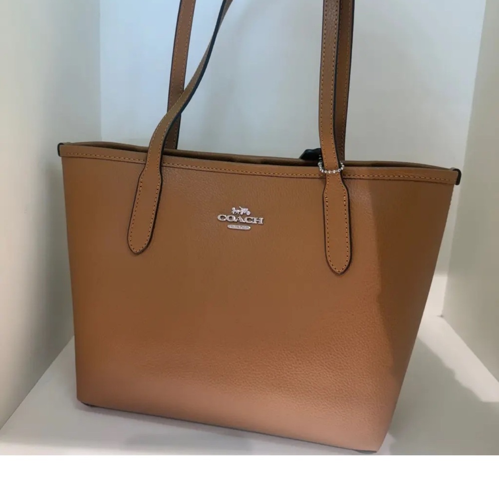 Coach Brown Leather Tote Bag